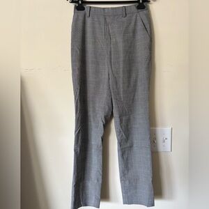 Uniqlo Smart Ankle Pants - Grey Herringbone